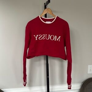 Moussy cropped sweatshirt